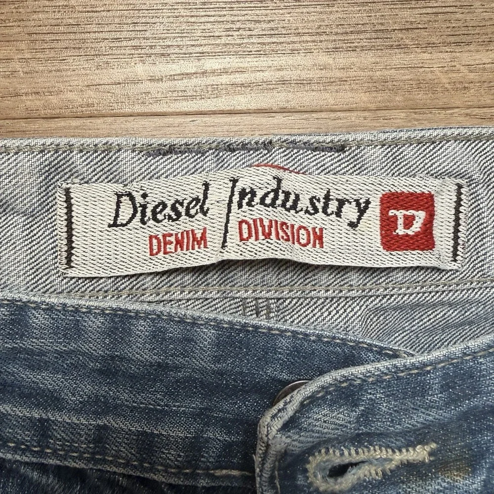 Vintage Diesel Kulter Jeans‎ Men 31x32 Blue Straight Leg Distressed Faded Y2K